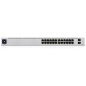 Preview: Ubiquiti Switch UniFi 24xRJ45 GBit/2xSFP Managed 16xPoE 95W Gen2 19" Rack-Mountable, Fanless, 1,3" Touchscreen