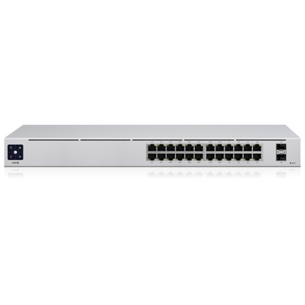 Ubiquiti Switch UniFi 24xRJ45 GBit/2xSFP Managed 16xPoE 95W Gen2 19" Rack-Mountable, Fanless, 1,3" Touchscreen